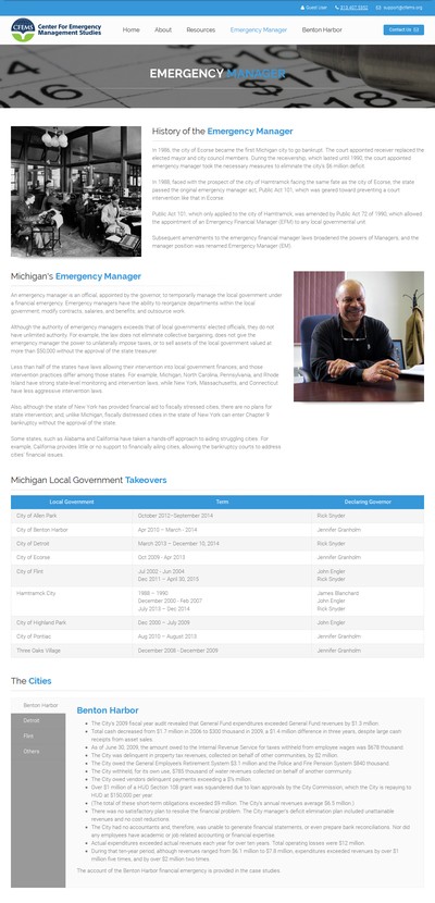 CFEMS.Org emergency management education platform